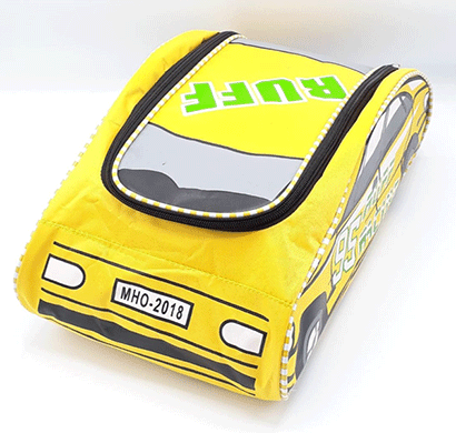 car shape bagpacks for kids 1 month warranty yellow